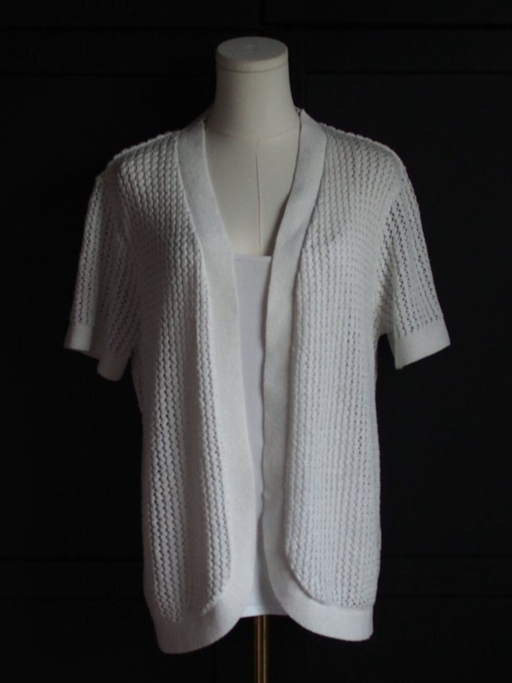 Northern Traditions | Short Sleeve Open-Front Crochet Shrug
